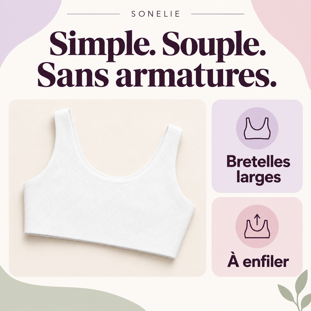 Sonelie, la première brassière