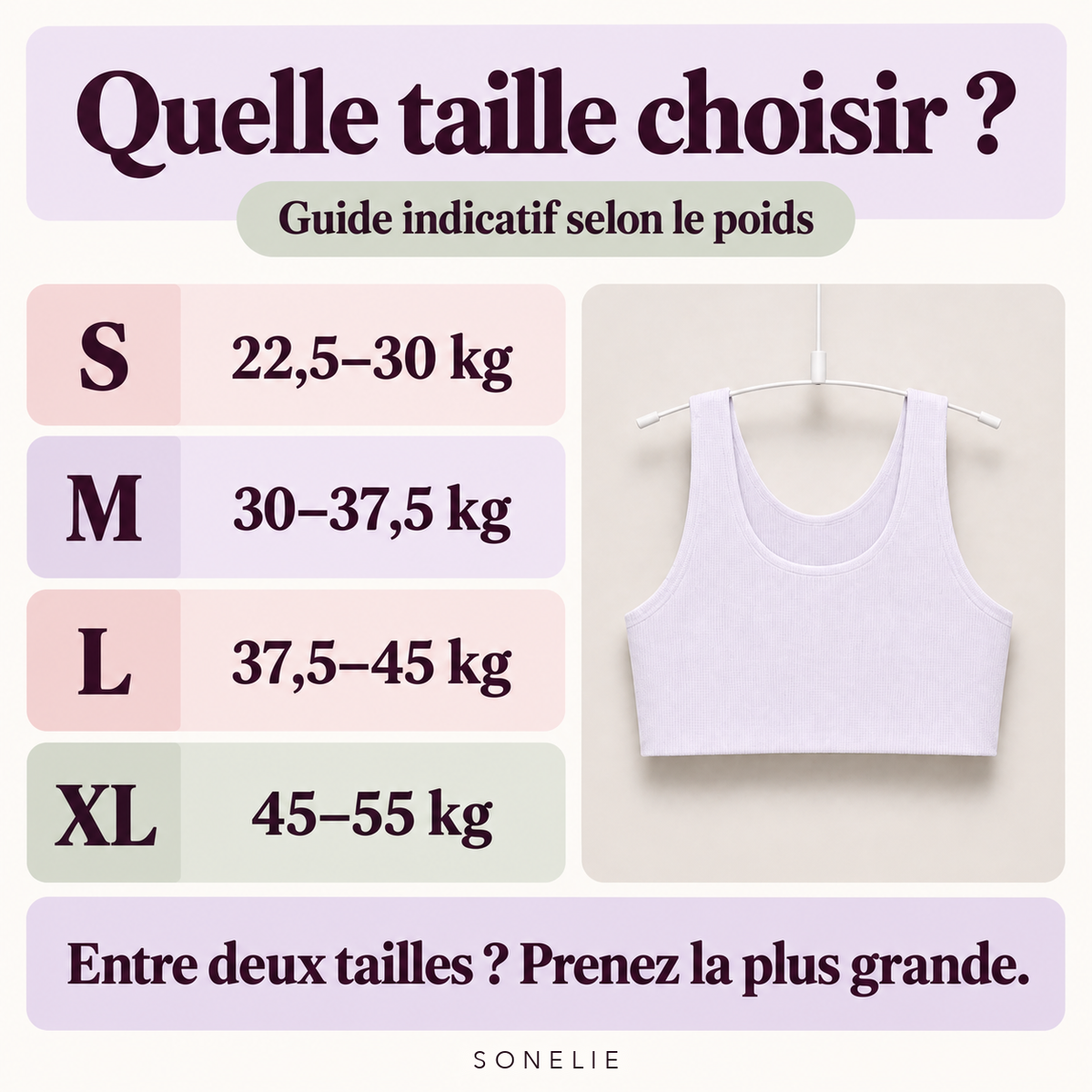 Sonelie, la première brassière